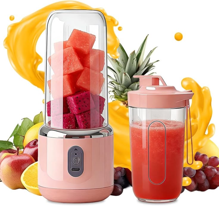 🍹 MIXEUR PORTABLE RECHARGEABLE USB 2 EN 1