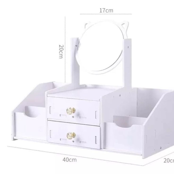 Mini Cadre de Rangement avec Miroir Intégré