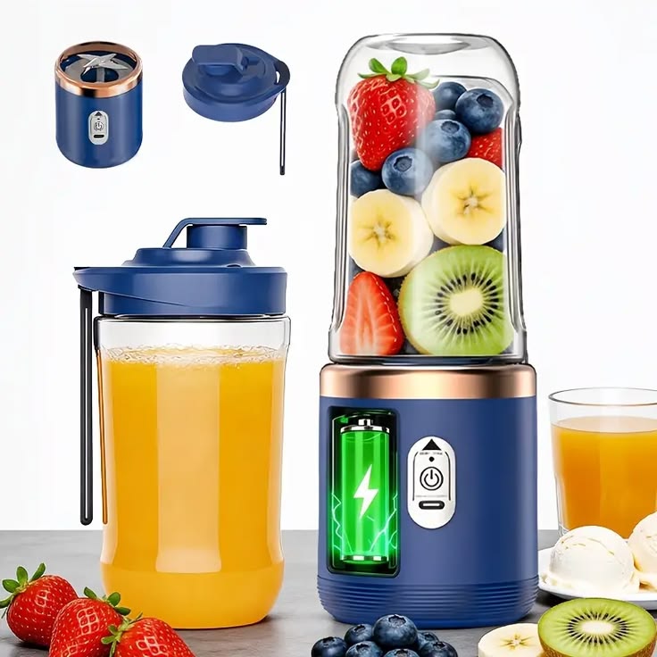 🍹 MIXEUR PORTABLE RECHARGEABLE USB 2 EN 1
