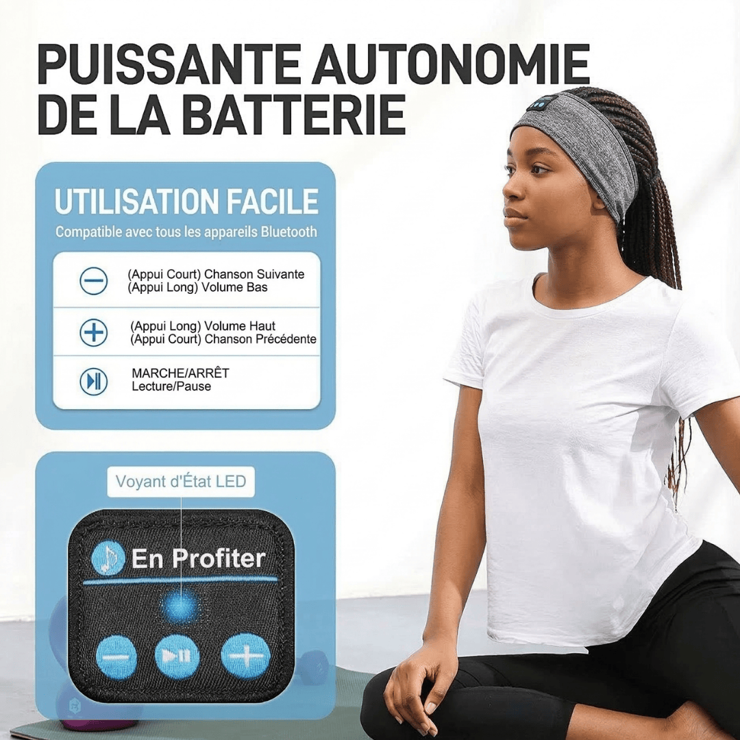 Bandeau Casque bluetooth Anti Bruit 5 EN 1