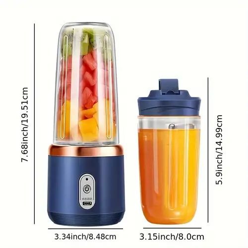 🍹 MIXEUR PORTABLE RECHARGEABLE USB 2 EN 1