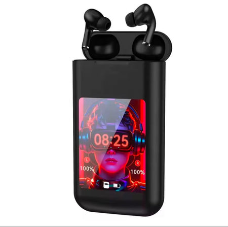🎧 ÉCOUTEURS BLUETOOTH 3 EN 1 AVEC POWERBANK ET ECRANT TACTILE INTÉGRÉ