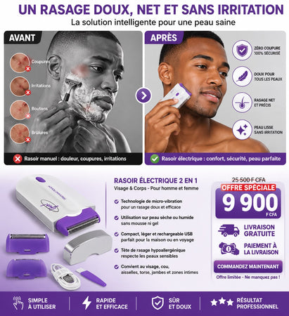 Rasoir Épilateur Sans Fil Finishing Touch – Fini les Coupures