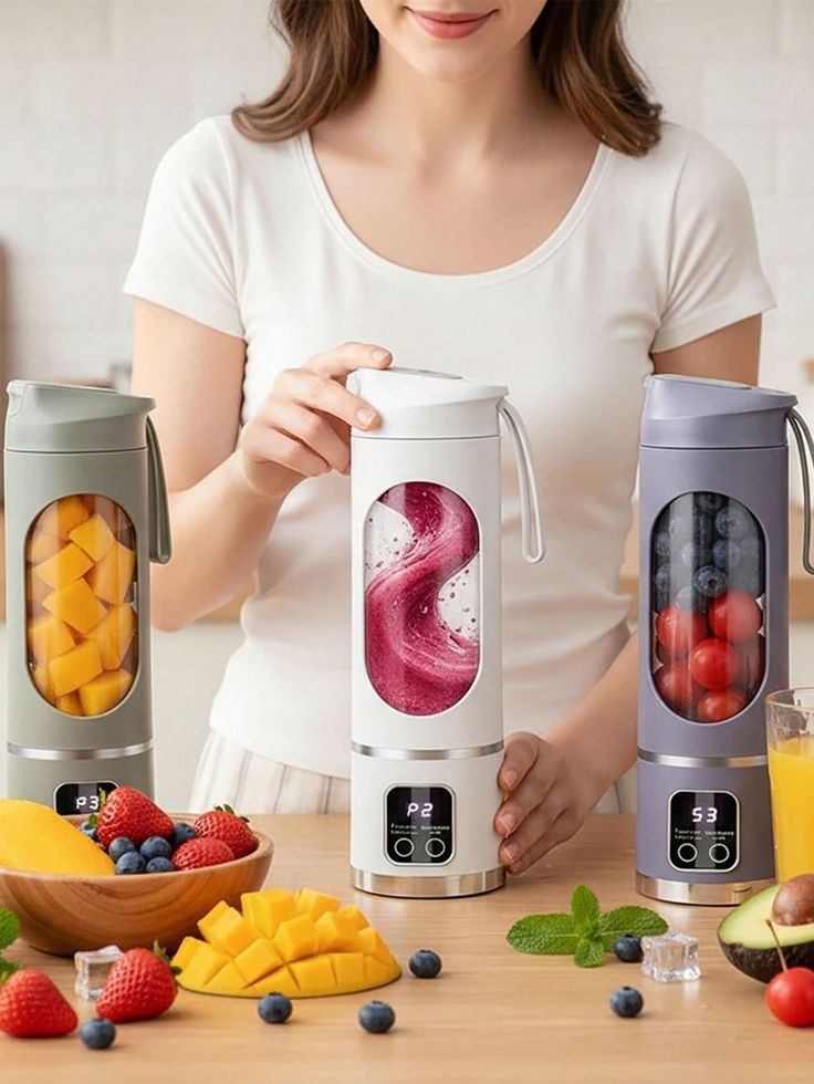 🍓 Mixez vos fruits frais avec le blender portable rechargeable 🥤